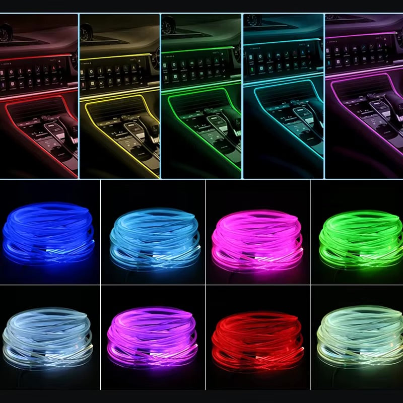 Car RGB Ambient Neon LED Light Strip-USB App Control