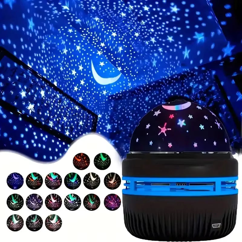 LED Starry Sky Night Lights USB Projector Lamp Magic Ball Moon Star Christmas Lights Home Room Atmosphere.