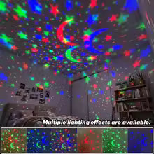 LED Starry Sky Night Lights USB Projector Lamp Magic Ball Moon Star Christmas Lights Home Room Atmosphere.