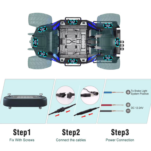 4/8/12PCS RGB Neon LED Rock Light 3D Lens Car Underglow Chassis Light Universal For Jeep Truck SUV ATV UTV